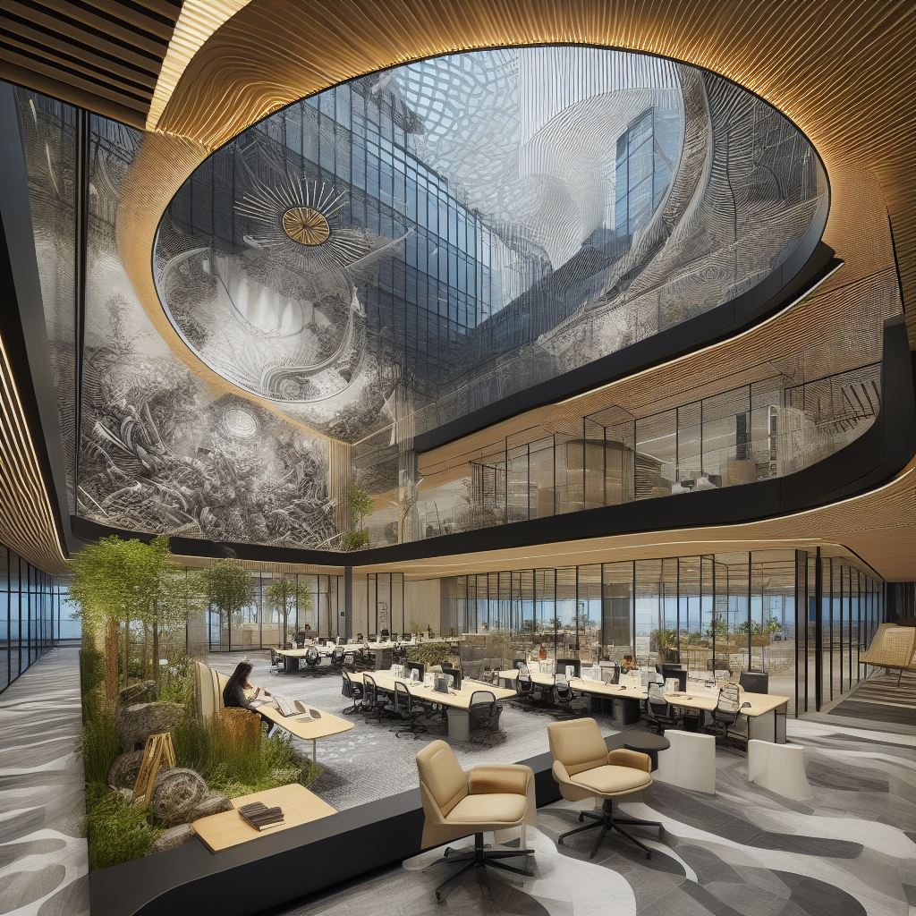 禧福汇电商创意产业园在写字楼建筑中室内设计的艺术巧思文章配图